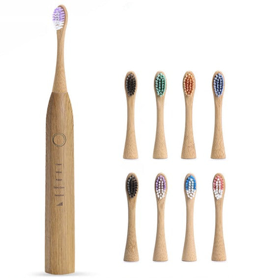 Eco-friendly Smart Sonic Electric Toothbrush with Bamboo