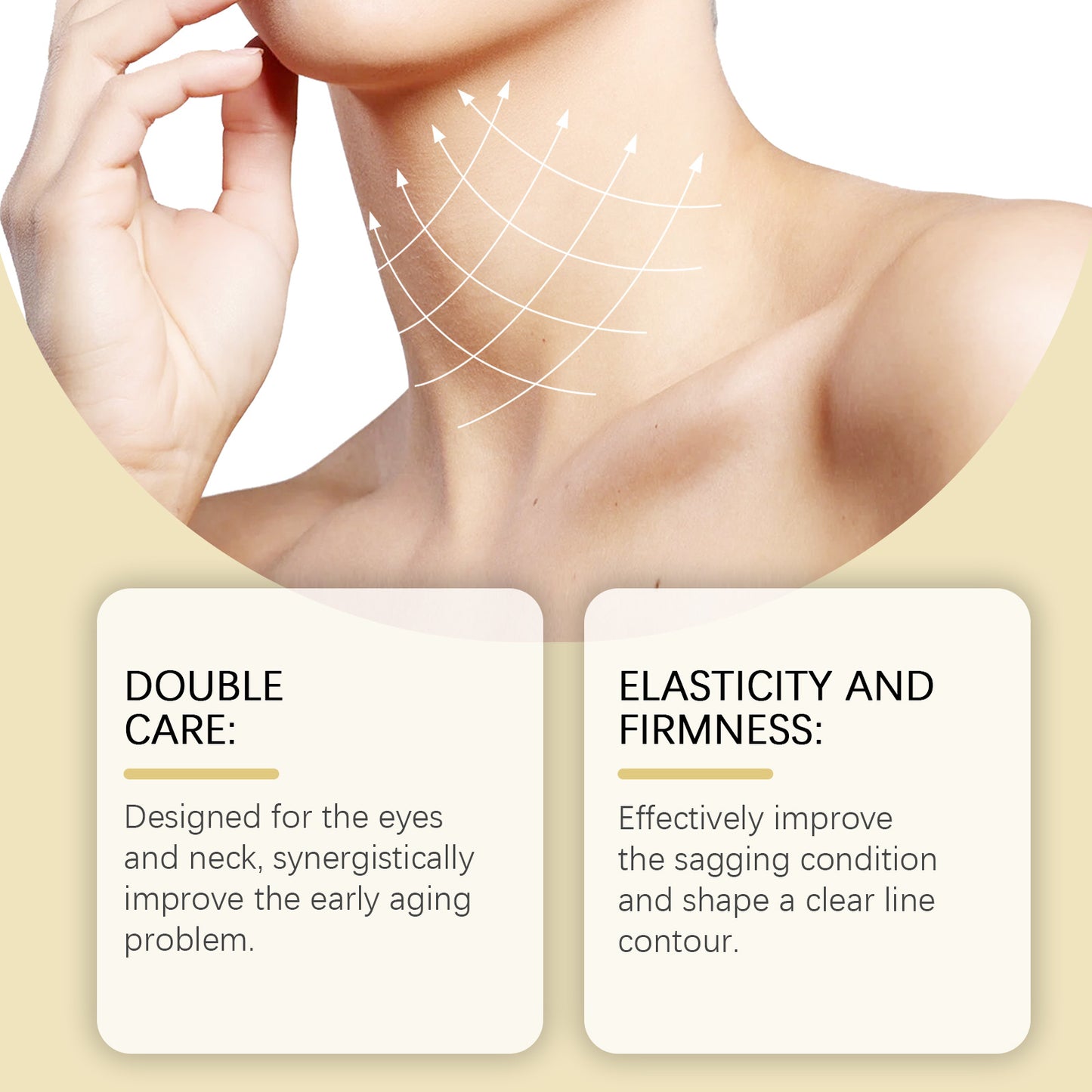 Electric Eye Cream and Neck Roller Skincare Set