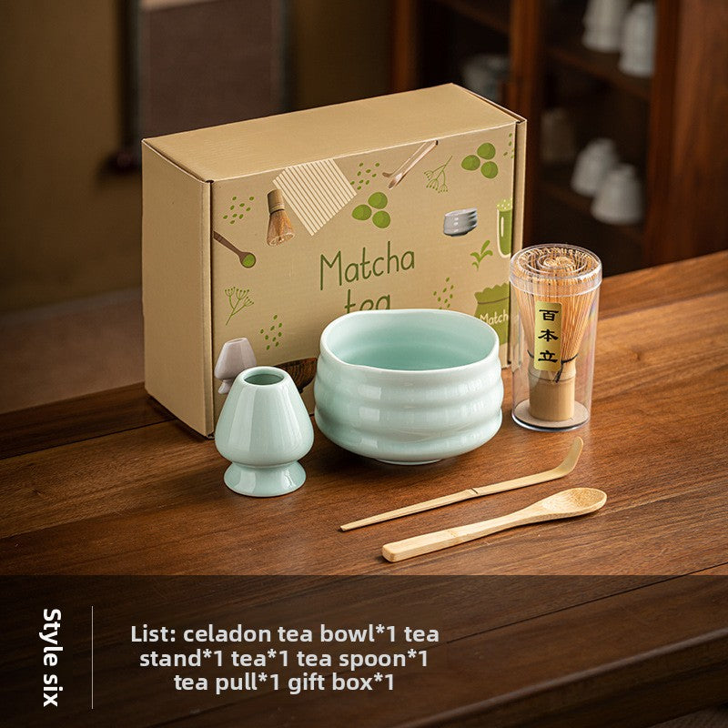 Eco-friendly Song Dynasty Bamboo Matcha Tea Whisk Set