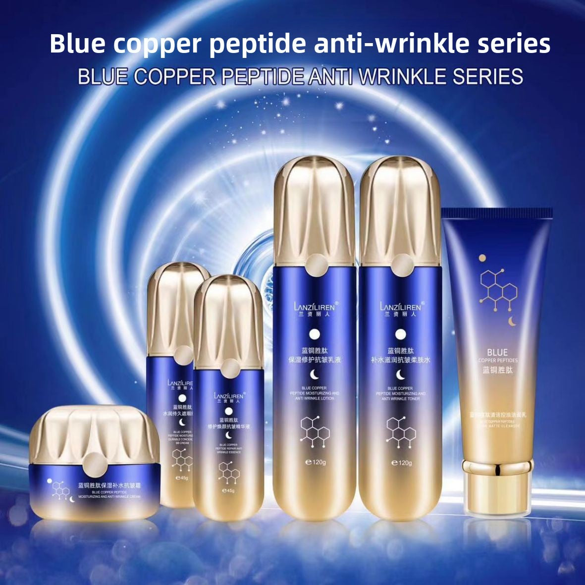 Blue Copper Peptide Skincare Set
