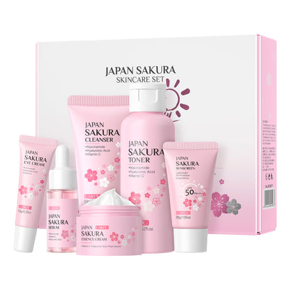 Cherry Blossom Skincare Six-piece Set