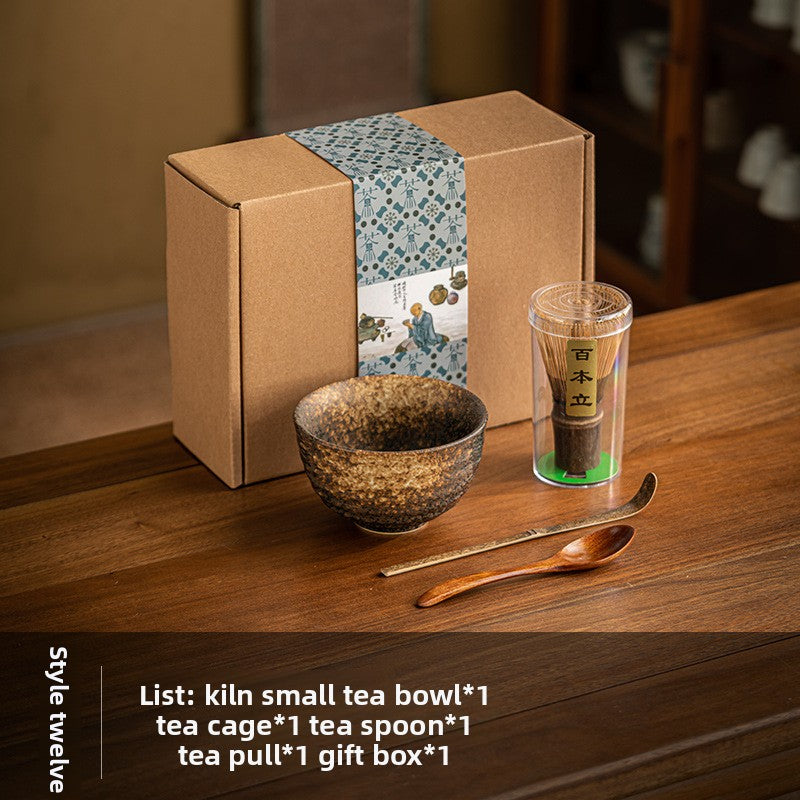 Eco-friendly Song Dynasty Bamboo Matcha Tea Whisk Set