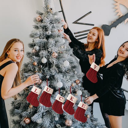 Letter Christmas Stocking Creative Hanging Ornament