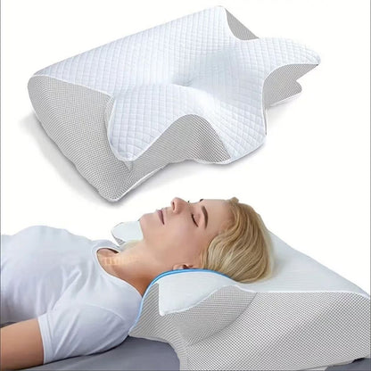 Butterfly-shaped horn neck pillow- Ergonomic Orthopaedic neck support pillow