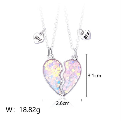 Fashion Magnetic Necklace for Couples Girls Luxury Style Pendant Heart Shape Magnet Pendant Chains Lover Gift 2025 New Arrival