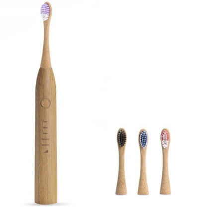 Eco-friendly Smart Sonic Electric Toothbrush with Bamboo