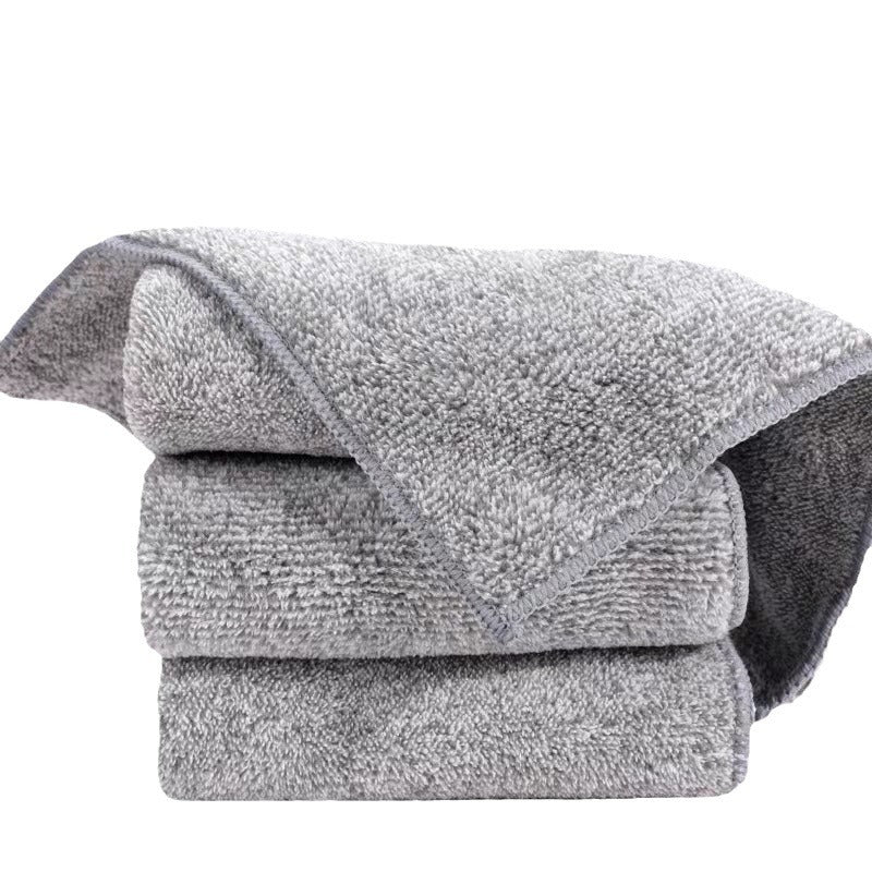 Eco-friendly Coral Velvet Bamboo Charcoal Cleaning Cloth