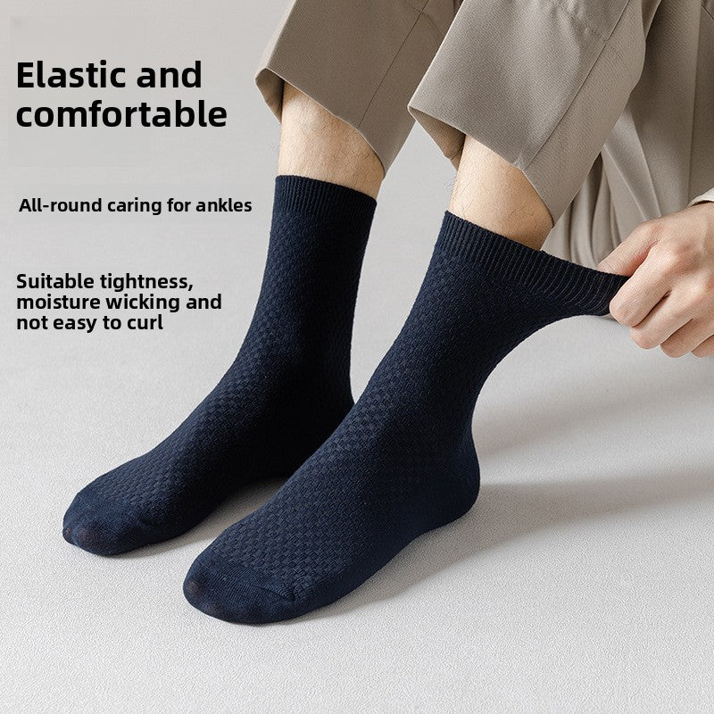 Eco-friendly Bamboo Fiber Men's sweat-absorbing socks