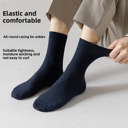 Eco-friendly Bamboo Fiber Men's sweat-absorbing socks