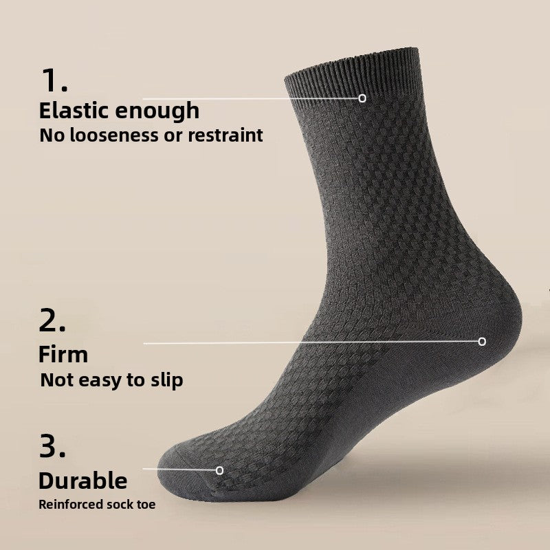 Eco-friendly Bamboo Fiber Men's sweat-absorbing socks