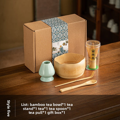 Eco-friendly Song Dynasty Bamboo Matcha Tea Whisk Set