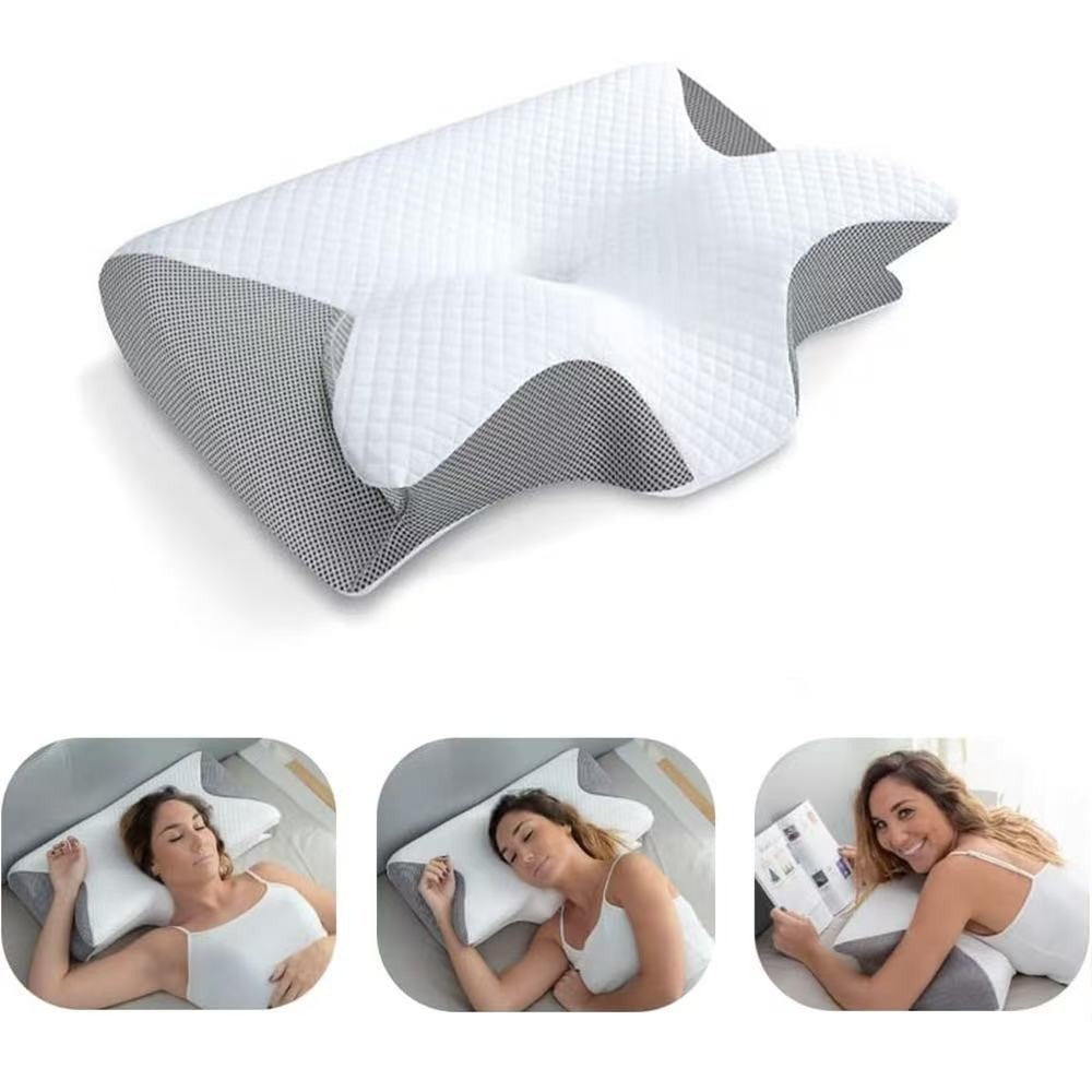 Butterfly-shaped horn neck pillow- Ergonomic Orthopaedic neck support pillow