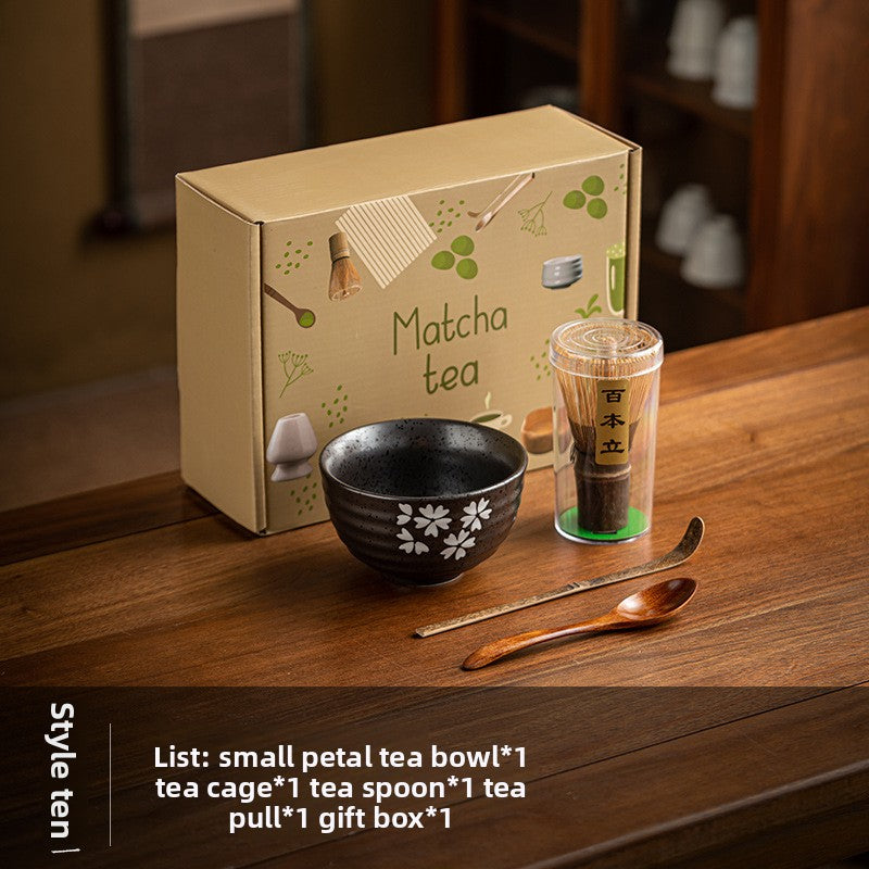 Eco-friendly Song Dynasty Bamboo Matcha Tea Whisk Set